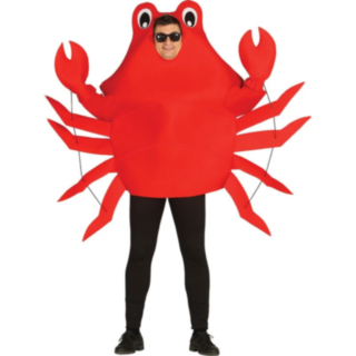 Stor Krabba Maskeraddräkt Röd