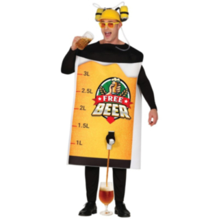 Free Beer Maskeraddräkt Gul