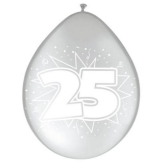 25 År Ballonger Silver