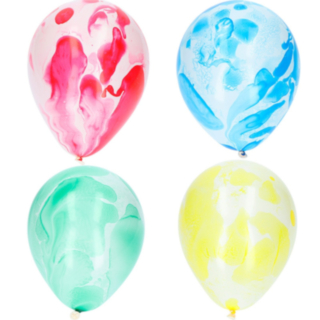 Färgglad Marmor Ballong Mix