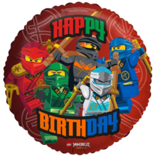 Ninjago® Happy Birthday Folieballong