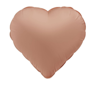 Hjärformad Folieballong Vintage Rose