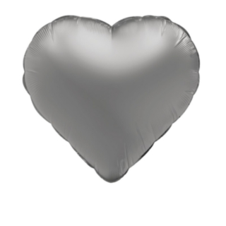 Hjärta Folieballong Silver