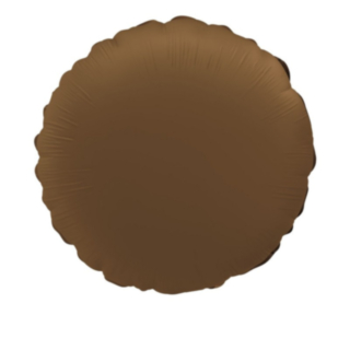 Rund Folieballong Chokladbrun