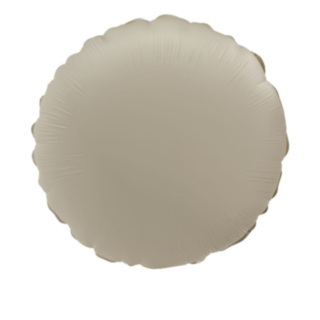Rund Folieballong Creamy Latte