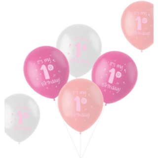 Ballonger It's my 1st Birthday Rosa