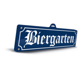 Oktoberfest 3D-skylt Biergarten