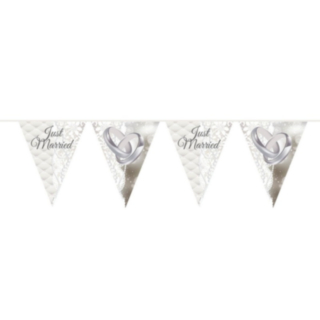 Just Married Vimpelgirlang Vit