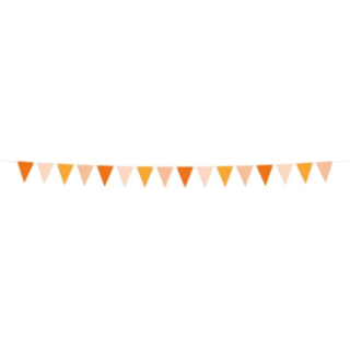 Peach Vimpelgirlang Orange/Natur
