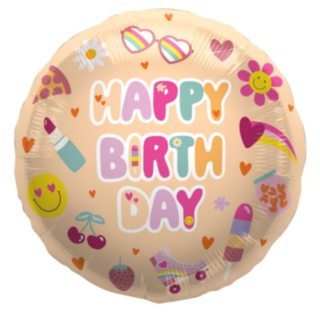 Kawaii Happy Birthday Folieballong