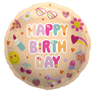 Kawaii Happy Birthday Folieballong