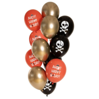 Pirat Happy Birthday Latexballonger