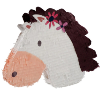 Hästhuvud Piñata Vit