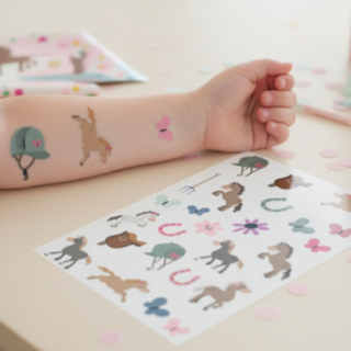 Häst Falska Tatueringar