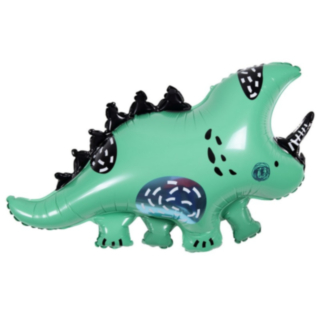 Triceratops Dinosaurie Folieballong Grön