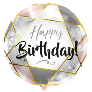 Happy Birthday Marmor Folieballong