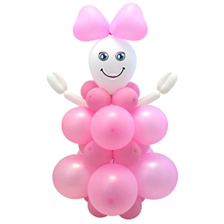 Ballongfigur Flicka DIY