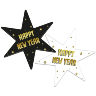 Happy New Year Glasunderlägg Svart/Guld