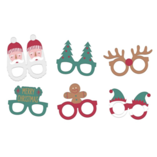 Julmotiv Partyglasögon