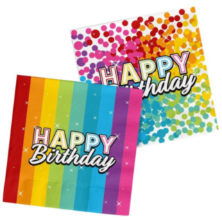 Rainbow Birthday Servetter