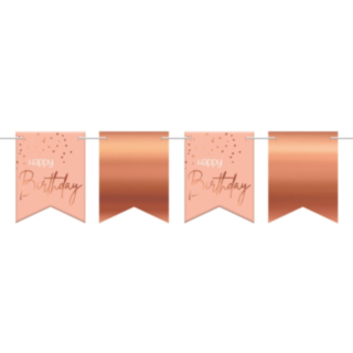 Flaggirlang Happy Birthday Lush Blush