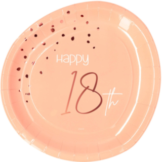 Papperstallrikar 18 År Lush Blush