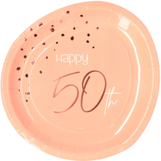 Papperstallrikar 50 År Lush Blush