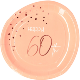 Papperstallrikar 60 År Lush Blush