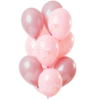 Ballongbukett 25 År Lush Blush