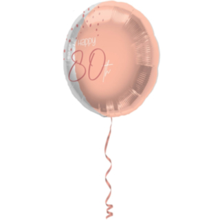 Folieballong 80 År Lush Blush