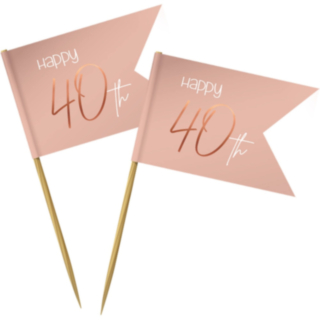 40 År Coctailpinnar Lush Blush