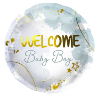 Welcome Baby Boy Folieballong