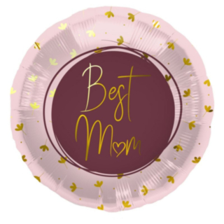 Best Mom Folieballong Rosa