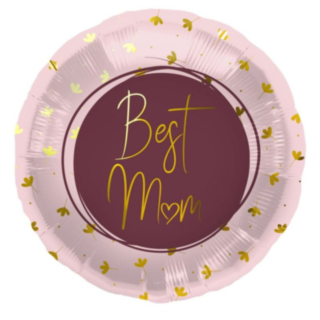 Best Mom Folieballong Rosa