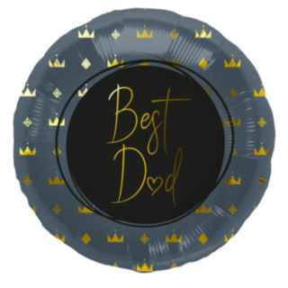 Best Dad Folieballong Mörkblå
