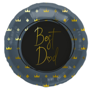 Best Dad Folieballong Mörkblå