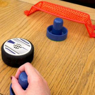 Flyttbar Air Hockey