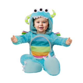 Regnbågsmonster Babydräkt