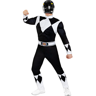 Power Rangers® Maskeraddräkt Svart