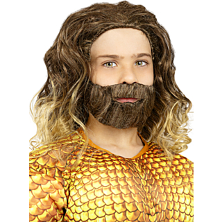Aquaman® Peruk & Skägg Barn