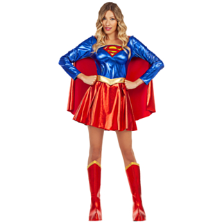 Supergirl® Maskeraddräkt Metallic