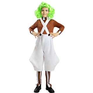 Kalle och Chokladfabriken® Oompa Loompa Barndräkt