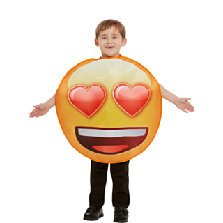 Emoji Hjärtögon Barndräkt