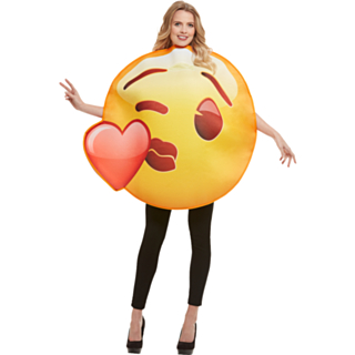 Emoji Puss Smiley Maskeraddräkt