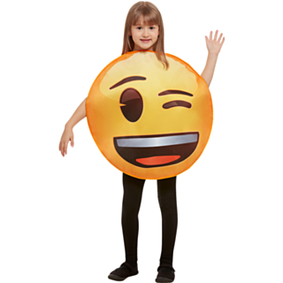 Blinkande Smiley Emoji Barndräkt