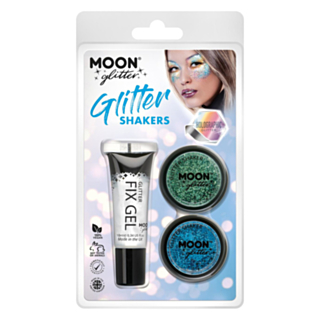 Glitter Sminkset Grön/Blå
