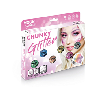 Holografiskt Chunky Glitter Makeupsett