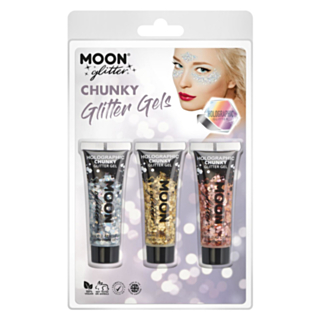 Holografisk Chunky Glitter Gel Makeupset Lyx