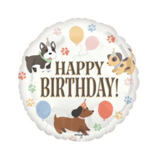 Happy Birthday Hundar Folieballong