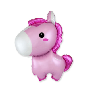 Föl Folieballong Rosa
